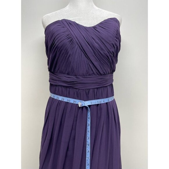 Dessy Collection Vivian Diamond Dress Size 12 Women’s Purple Bridesmaid Long - Picture 3 of 7